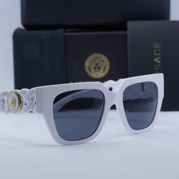 Versace VE4409 314/87 Square Sunglasses – White/Grey - Picture 9 of 10